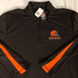 SOLD NFL Team Apparel quarter zip Cleveland Browns